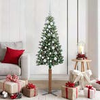 vidaXL Slanke Kerstboom Groen 150 cm PVC en massief, Diversen, Kerst, Verzenden, Nieuw
