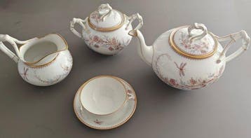 Tafelservies (13) - Beenderporselein - Theeservies Japonisme