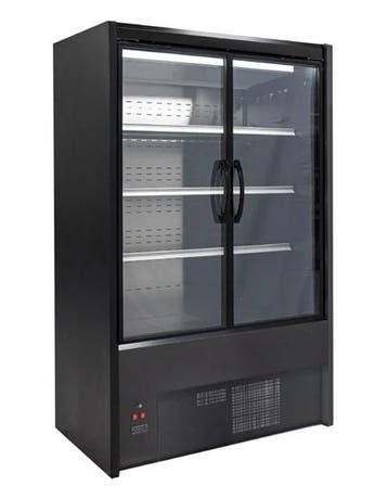 Cervinho Multideck Koelvitrine – 120cm, Zwart, Deuren, Verzenden, Nieuw in verpakking
