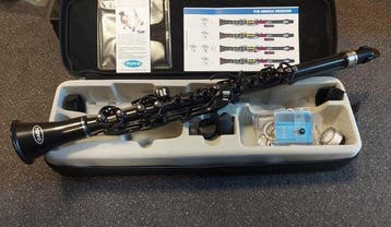 Nuvo - Clarineo, black/silver, C-tuning - - Klarinet, Muziek en Instrumenten, Nieuw