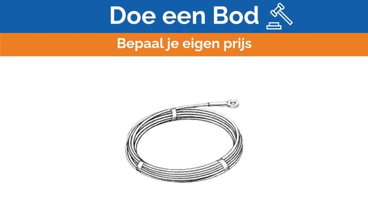Bieden: Selden stainless steel 10 mm forestay 20500 mm - 60, Watersport en Boten, Zeilen en Zeiltoebehoren, Toebehoren, Nieuw