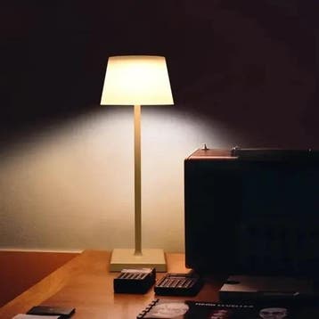 Oplaadbare Draadloze Tafellamp Wit – Dimbare LED – 3 Lichtkl, Kleur aanpasbaar, Verzenden, Nieuw
