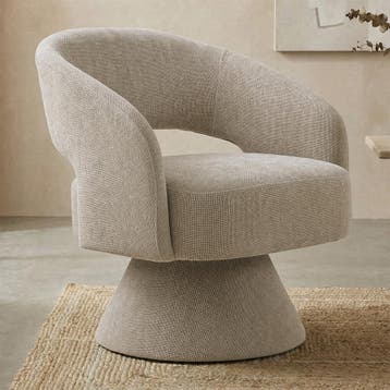 *WOONWINKEL* Draaifauteuil Woonkamer Beige, Verzenden, Nieuw, Stof