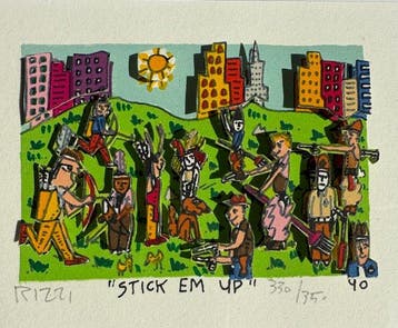 James Rizzi (1950-2011) - Stick Em Up