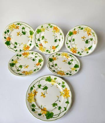 Villeroy & Boch - „Geranium“ 6x Speiseteller / Dinner Plates