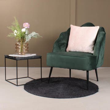 Lindsey fauteuil - donkergroen, Huis en Inrichting, Stoelen, Ophalen of Verzenden, Nieuw