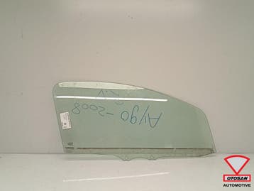 Toyota Aygo 3DRS 2008 Ruit Raam Portier Deur Rechts Voor, Auto-onderdelen, Ruiten en Toebehoren, Ophalen, Gebruikt, Toyota