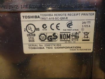 Toshiba TRST A15-SC-QM-R USB Thermal Receipt Printer, Computers en Software, Printers, Ophalen of Verzenden, Nieuw, Toshiba