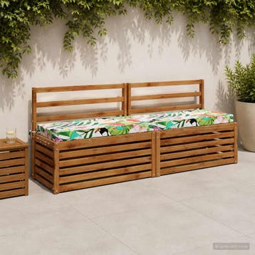 vidaXL Bankkussen SOEST 100% Polyester Meerkleurig 180 x 40, Verzenden, Nieuw, Meerkleurig