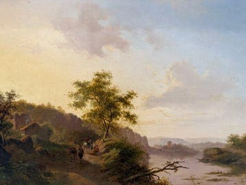 Frederik Marianus Kruseman (1816-1882) - Paesaggio con, Antiek en Kunst, Kunst | Schilderijen | Klassiek