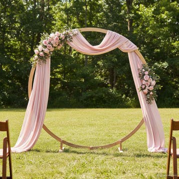 vidaXL Trouwrand Licht Bruin 224 x 80 x 220 cm Massief, Tuin en Terras, Verzenden, Nieuw