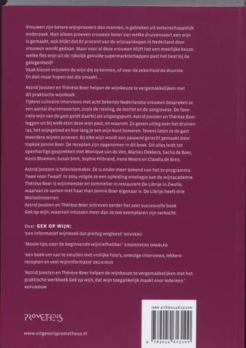 Vrouwen gek op wijn - A. Joosten 9789044613100, Boeken, Verzenden, Gelezen, A. Joosten