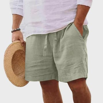 Lichtgewicht Heren Katoenen Shorts - Comfortabel voor Sport,, Verzenden