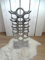 Michael Noll - Wijnrek - Aluminium - **18 flessen**, Antiek en Kunst