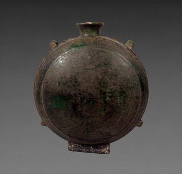 Oud Chinees, Tang-dynastie Terracotta Gourde Bianhu van een