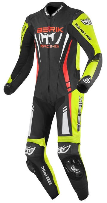 Berik Absolute GP Zwart Rood Geel 1-Delig Motorpak, Motoren, Nieuw met kaartje, Overall, Berik, Heren