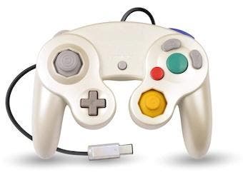 Gamecube Controller Pearl White Origineel, Spelcomputers en Games, Spelcomputers | Nintendo GameCube, Zo goed als nieuw, Ophalen of Verzenden