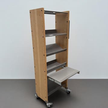Degelijke verrijdbare boekenwagen - 150x55x29 cm, Ophalen of Verzenden, Nieuw
