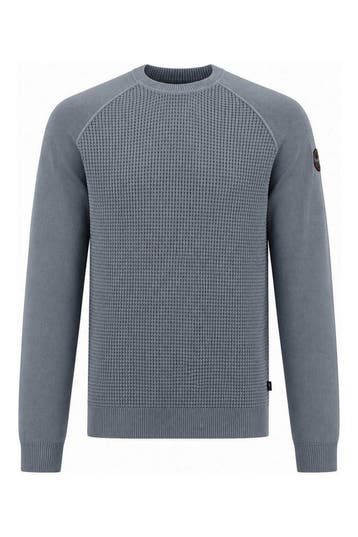 Napapijri Trui in maat L Blauw, Kleding | Heren, Truien en Vesten, Verzenden, Zo goed als nieuw, Blauw, Napapijri
