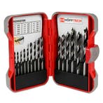 Hofftech Boorcassette hout - 15-delig - maten 3-10 mm - v..., Ophalen of Verzenden, Nieuw
