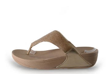 Fitflop Slippers in maat 40 Beige, Kleding | Dames, Slippers, Verzenden, Beige, Zo goed als nieuw