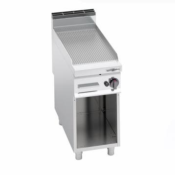 GGM Gastro | Gasbakplaat - 10kW - Geribbeld - Bakoppervlak:, Verzenden, Nieuw, Overige typen