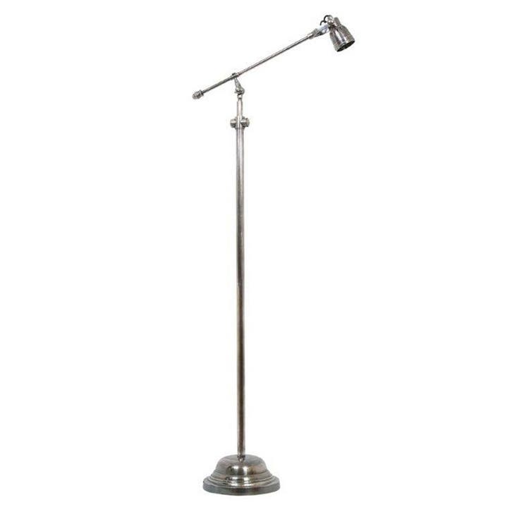 Vloerlamp Kody Antiek Zilver Binnenverlichting, Huis en Inrichting, Lampen | Vloerlampen, 100 tot 150 cm, Nieuw, Overige materialen