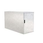 Fietskluis Z1 zink 850x1250x2050 (BxHxD) solo, Nieuw