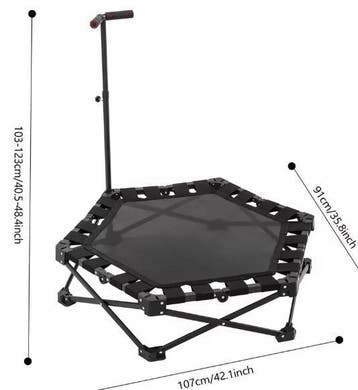 Thuis Fitness Trampoline – Zeshoekig, Draagbaar en Veilig, Verzenden, Nieuw