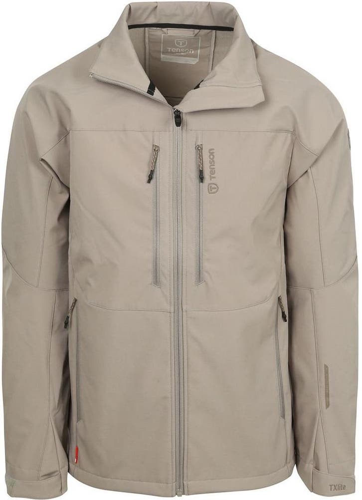 Tenson Softshell Jack Greige maat M Heren, Kleding | Heren, Jassen | Winter, Beige, Nieuw, Maat 48/50 (M), Verzenden