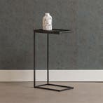 Bijzettafel Mangohout Alys Zwart (set Van 2), Verzenden, Nieuw, Industriële meubels, Overige vormen