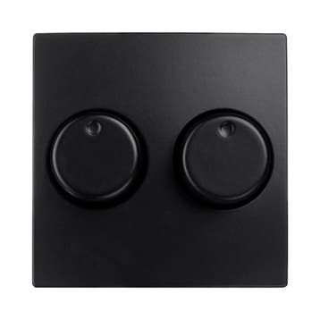 ION | Centraalplaat dimmerknop Duo | Mat Zwart | E1 serie, Ophalen of Verzenden, Nieuw, Schakelaar