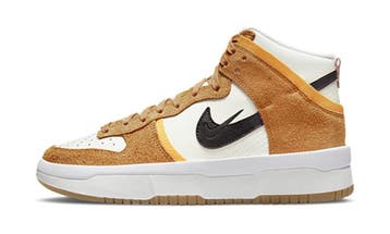 Nike Dunk High Up Sail Sunset Pink Glaze Rush Maroon (W), Nieuw