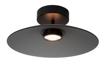 Lucide MENGA - Plafonnière - Ø 40 cm - LED Dimb. - 1x11W, Verzenden, Zo goed als nieuw, Glas