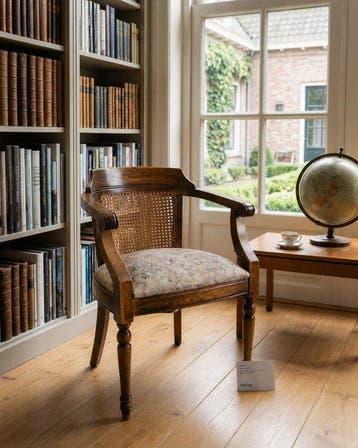 Fauteuil - Eik - Bibliotheek stoel eiken