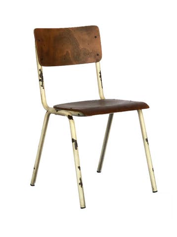 Stoel Old Vintage - Wit - Hout - G-Line, Verzenden, Nieuw in verpakking
