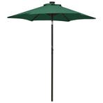 vidaXL Parasol met LED-verlichting 200x211 cm aluminium, Tuin en Terras, Verzenden, Nieuw, 2 tot 3 meter