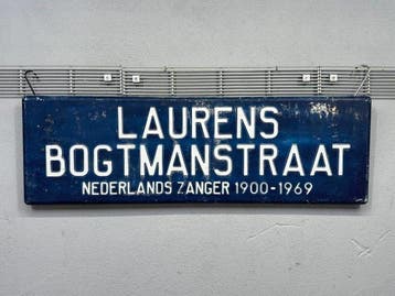 authentiek straatnaam bord - Bord - Metaal - straatnaambord, Antiek en Kunst