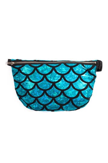 KIMU® Heuptasje Mermaid Blauw Fanny Pack Zeemeermin Schubben, Ophalen of Verzenden, Nieuw, Overige typen