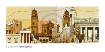Kunstdruk Dominik Wein - München III 100x50cm, Verzenden, Nieuw