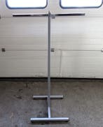 Kledingrek, B80 x D50 x H134 cm, grijs/chroom