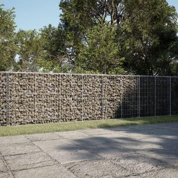 vidaXL Schanskorf 1200x100x100 cm gegalvaniseerd ijzer, Tuin en Terras, Verzenden, Nieuw, Metaal