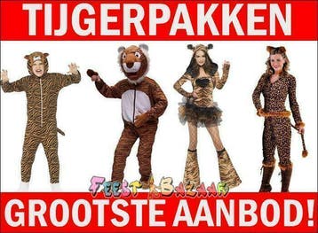 Tijgerpak nodig? Enorm aanbod stoere goedkope Tijgerpakken, Ophalen of Verzenden, Nieuw, Jongen of Meisje