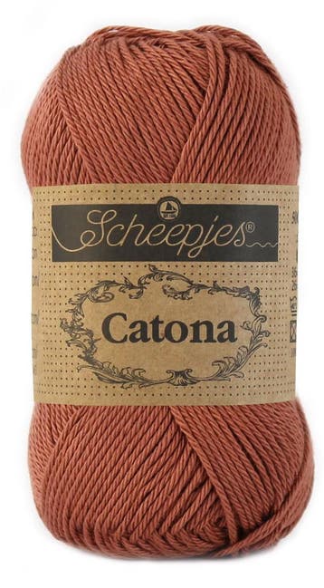 Scheepjes Catona 50 gram - 504 brick red - Katoen Garen, Ophalen of Verzenden, Nieuw
