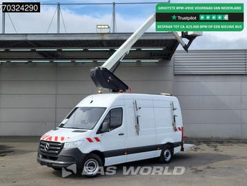 Zakelijke Lease |  Mercedes-Benz Sprinter 314 CDI Hoogwerker, Stof, Gebruikt, Euro 6, Wit