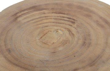 WOOOD Bikkel Kruk - Hout - Naturel - 40x28x28 cm -  –, Verzenden, Nieuw
