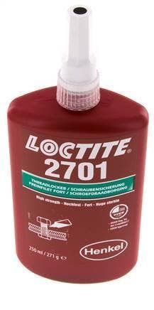 Loctite 2701 Groen 250 ml Schroefdraad borger, Verzenden, Nieuw