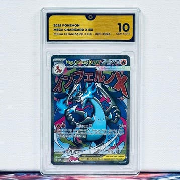 Pokémon Graded card - MEGA CHARIZARD 023 - Pokémon - GG 10, Nieuw