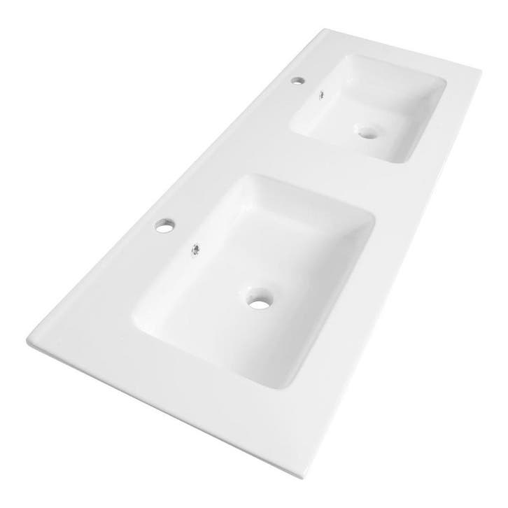 Brauer Starfall Wastafel - 120 cm - met 2 Spoelbakken en 2, Doe-het-zelf en Verbouw, Sanitair, Nieuw, Ophalen of Verzenden