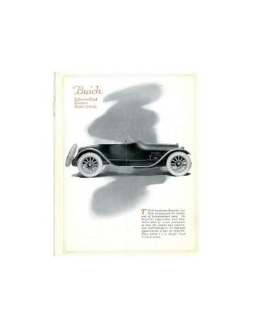 1916 BUICK SIXES BROCHURE ENGELS USA, Nieuw, Author